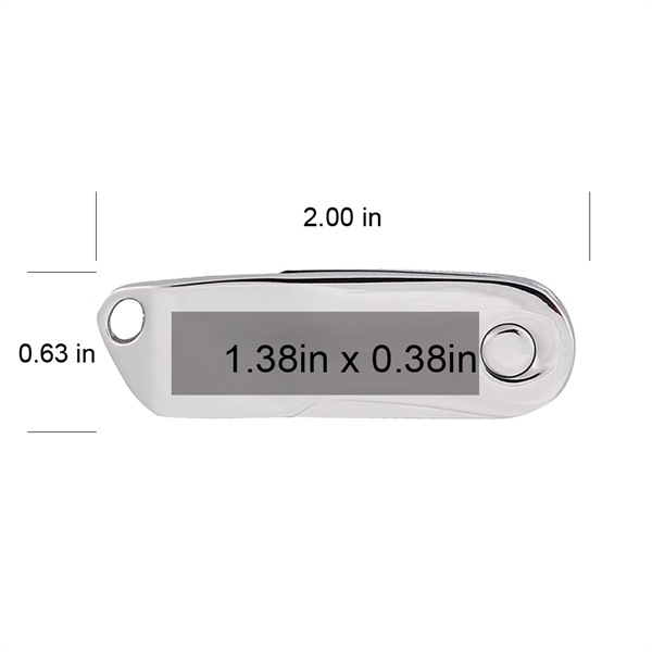 The Harmon Swivel USB Flash Drive has a large logo imprint... from ASI 90154 Sunjoy Group Inc