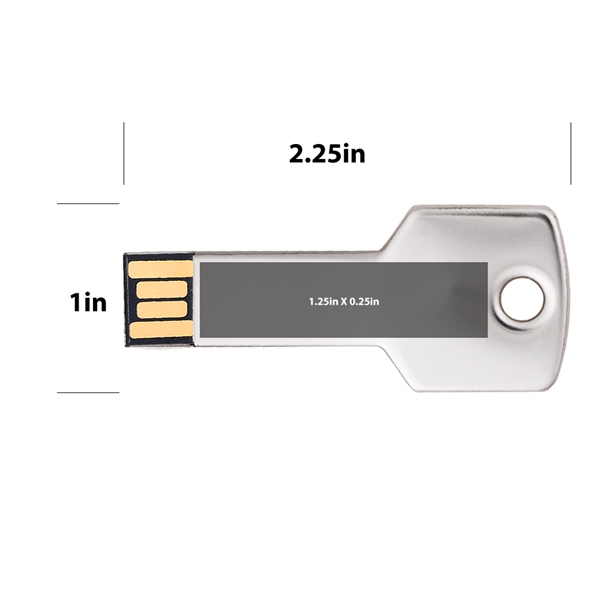 With this Berwyn Key Shape USB Flash Drive flash drive, you... from ASI 90154 Sunjoy Group Inc