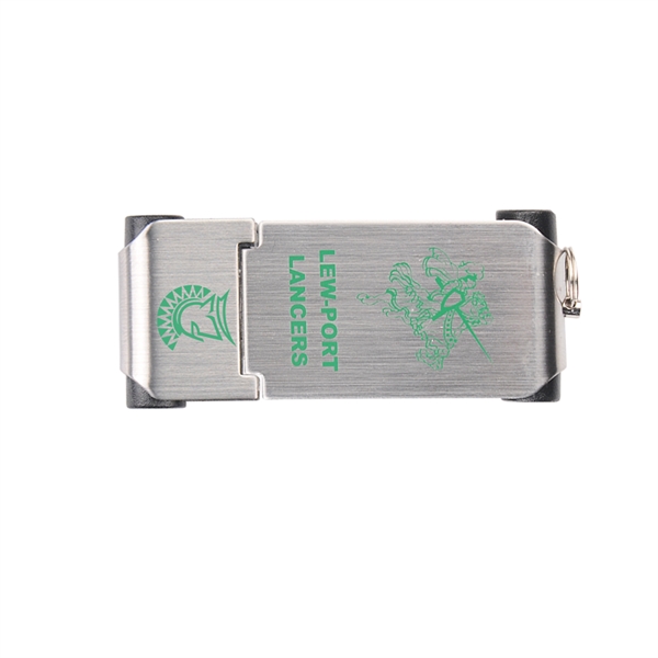 Our Stratford Stainless Steel USB has a metal logo imprint area... from ASI 90154 Sunjoy Group Inc