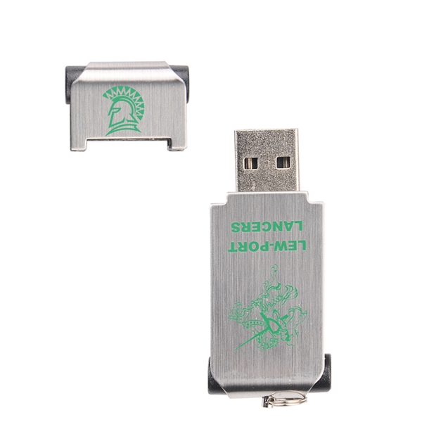 Our Stratford Stainless Steel USB has a metal logo imprint area... from ASI 90154 Sunjoy Group Inc