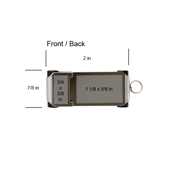 Our Stratford Stainless Steel USB has a metal logo imprint area... from ASI 90154 Sunjoy Group Inc
