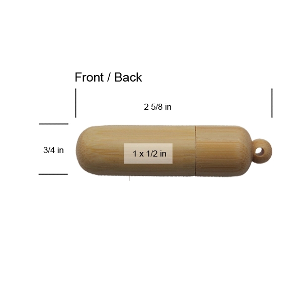 This Atkinson Eco Bamboo Capsule USB has a slot perfect for... from ASI 90154 Sunjoy Group Inc