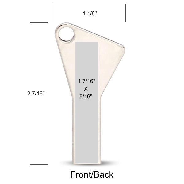 Key shaped USB with custom imprint, or laser engraving.... from ASI 90154 Sunjoy Group Inc