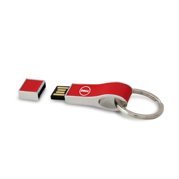 Plainfield Mini Curved Leather Bound USB is a premium promo item... from ASI 90154 Sunjoy Group Inc