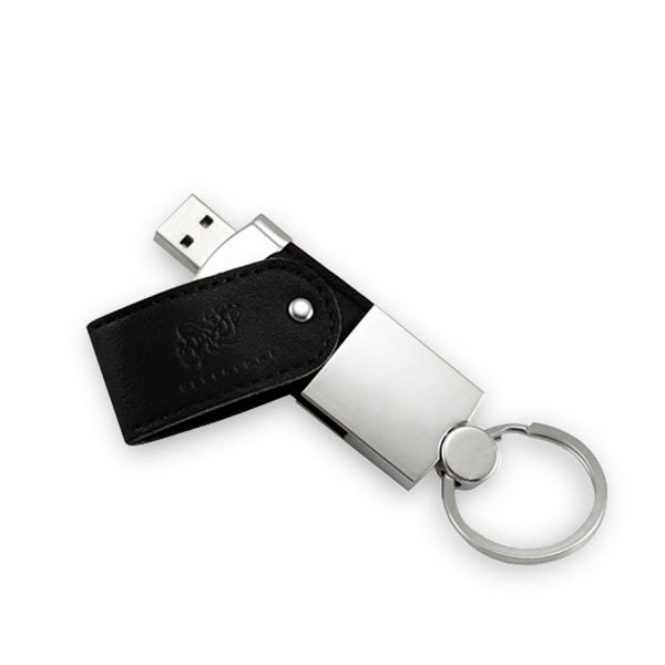 Joliet Leather Swivel USB Key Chain takes the typical swivel USB... from ASI 90154 Sunjoy Group Inc