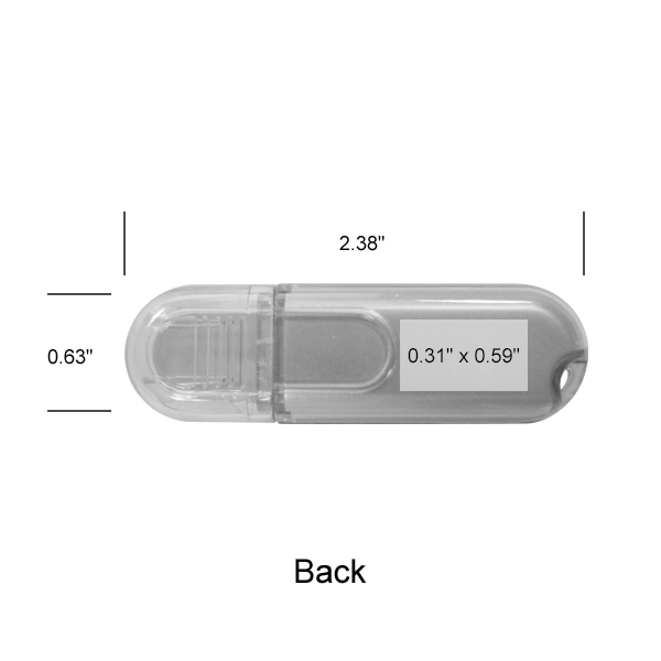 Our Glendale Transparent Black Oval USB is a perfect for conferences,... from ASI 90154 Sunjoy Group Inc