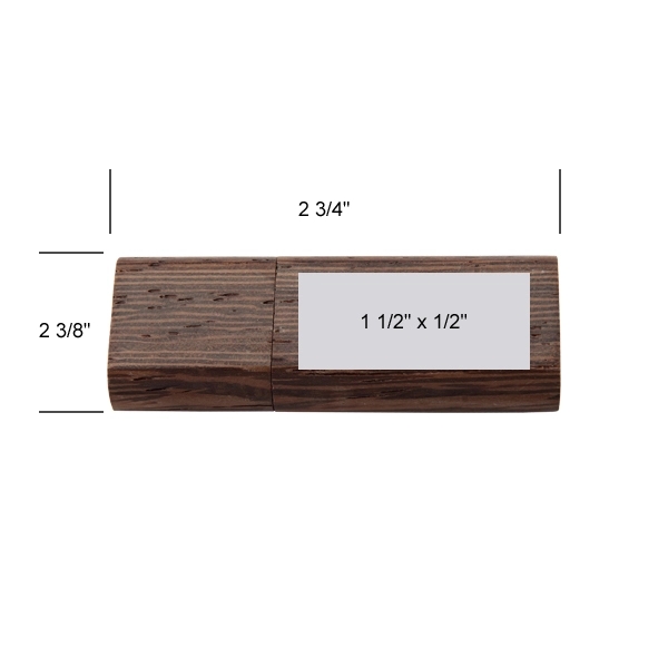 Bonnie Walnut Curved-Edge USB has a deep color for a mature... from ASI 90154 Sunjoy Group Inc