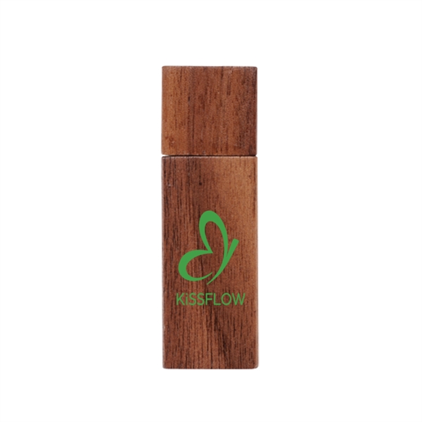 Elburn Walnut USB Flash Drive with custom imprint and memory size.... from ASI 90154 Sunjoy Group Inc
