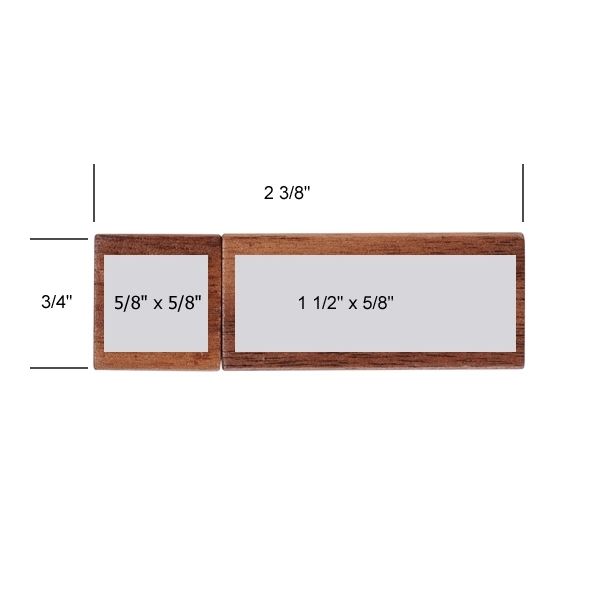 Elburn Walnut USB Flash Drive with custom imprint and memory size.... from ASI 90154 Sunjoy Group Inc