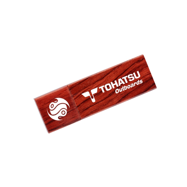 Elburn Mahogany USB Flash Drive build USB flash drive with custom... from ASI 90154 Sunjoy Group Inc