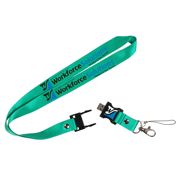 This Berkeley Custom Printed Lanyard & USB is unique because it... from ASI 90154 Sunjoy Group Inc