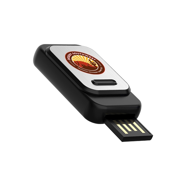 Ancona Mini Spring USB Flash Drive is retractable with an aluminum... from ASI 90154 Sunjoy Group Inc