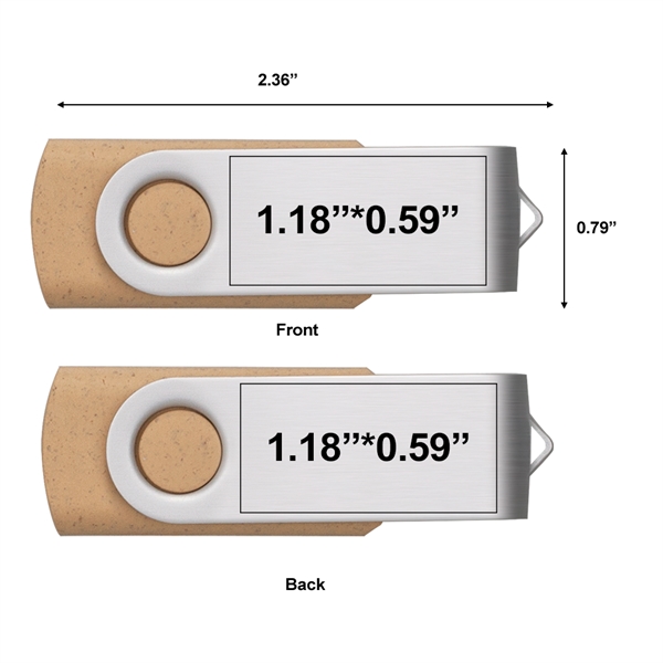Batavia Eco-Friendly Swivel USB drive is a new take on the... from ASI 90154 Sunjoy Group Inc