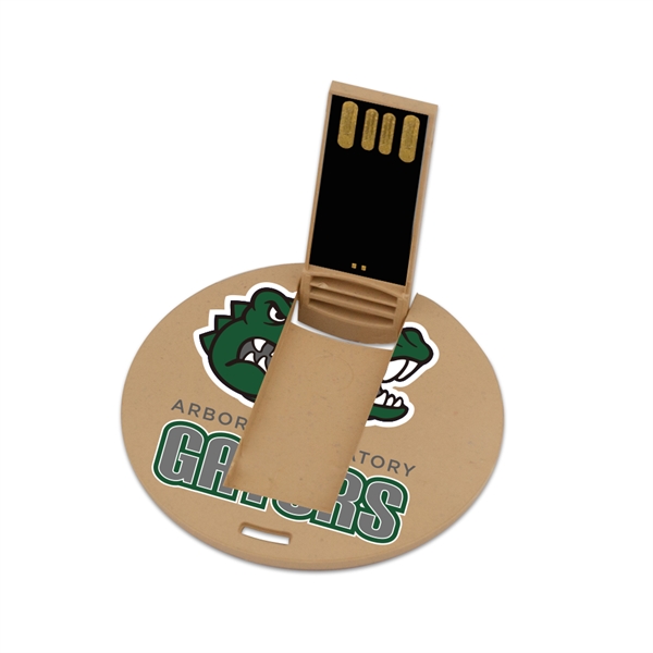 Bosworth Eco-Friendly Mini Round Card USB drive fits easily into a... from ASI 90154 Sunjoy Group Inc