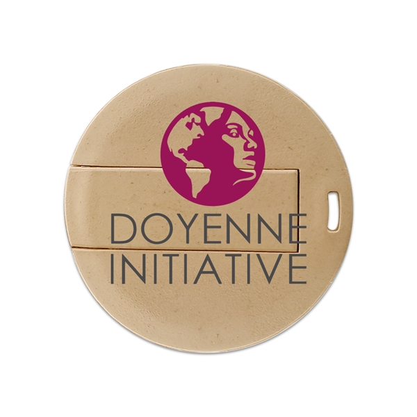 Bosworth Eco-Friendly Mini Round Card USB drive fits easily into a... from ASI 90154 Sunjoy Group Inc