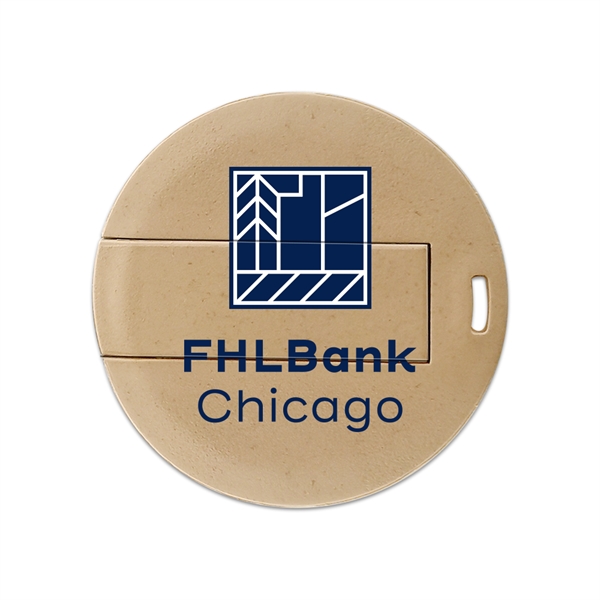 Bosworth Eco-Friendly Mini Round Card USB drive fits easily into a... from ASI 90154 Sunjoy Group Inc