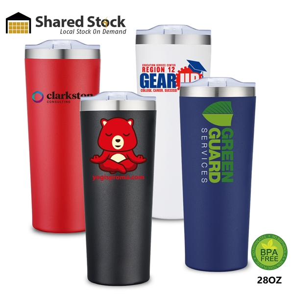 The Yreka 28oz Stainless Steel Tumbler retains the temperature of your... from ASI 90154 Sunjoy Group Inc