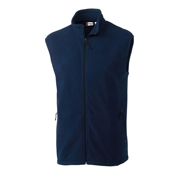 Men's vest with a full-zip, two zippered on-seam pockets, self-fabric mock... from ASI 47965 Cutter & Buck