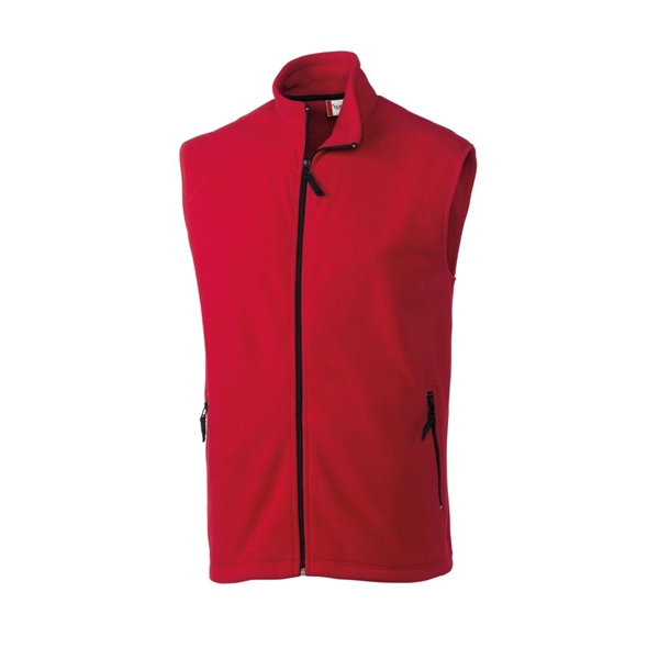 Men's vest with a full-zip, two zippered on-seam pockets, self-fabric mock... from ASI 47965 Cutter & Buck
