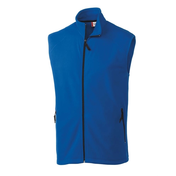 Men's vest with a full-zip, two zippered on-seam pockets, self-fabric mock... from ASI 47965 Cutter & Buck