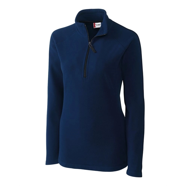 Women's jacket with a half-zip, self-fabric mock neck, two pockets, and... from ASI 47965 Cutter & Buck