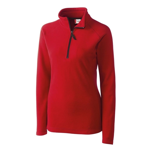 Women's jacket with a half-zip, self-fabric mock neck, two pockets, and... from ASI 47965 Cutter & Buck