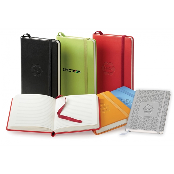 Journal with an interior gusseted pocket on back inside cover and... from ASI 88660 Spector & Co.