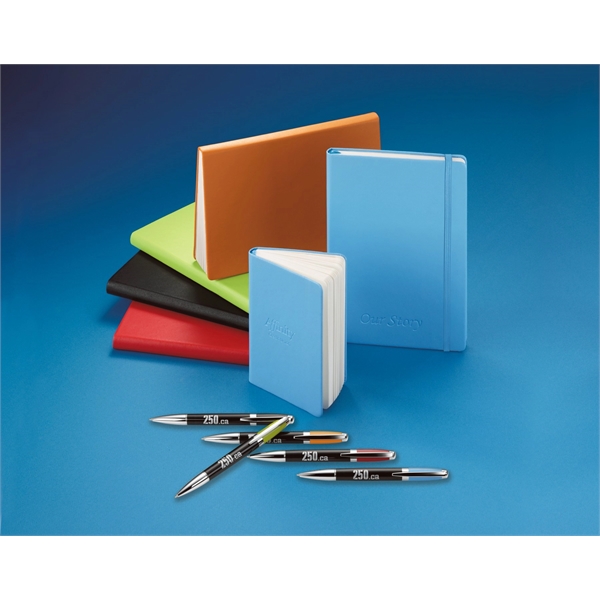 Journal with an interior gusseted pocket on back inside cover and... from ASI 88660 Spector & Co.