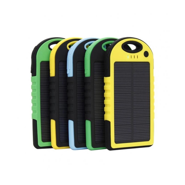Plastic solar power bank with loop for clip or keychain plus... from ASI 37218 Athena Promo (tm)