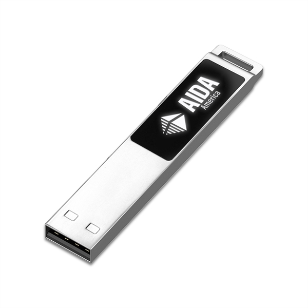 Buena Park Light-Up USB Flash Drive is a sleek & minimalist... from ASI 90154 Sunjoy Group Inc