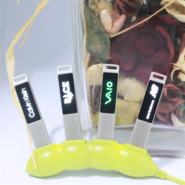 Buena Park Light-Up USB Flash Drive is a sleek & minimalist... from ASI 90154 Sunjoy Group Inc