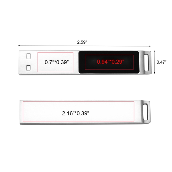 Buena Park Light-Up USB Flash Drive is a sleek & minimalist... from ASI 90154 Sunjoy Group Inc