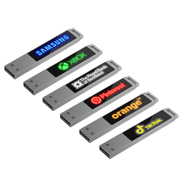 North Center Light-Up USB Flash Drive is a sleek & minimalist... from ASI 90154 Sunjoy Group Inc