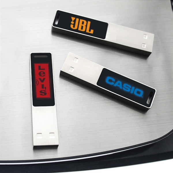 Sauganash Light-Up USB Flash Drive is a sleek & minimalist design... from ASI 90154 Sunjoy Group Inc