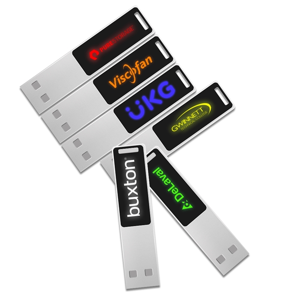 Sauganash Light-Up USB Flash Drive is a sleek & minimalist design... from ASI 90154 Sunjoy Group Inc