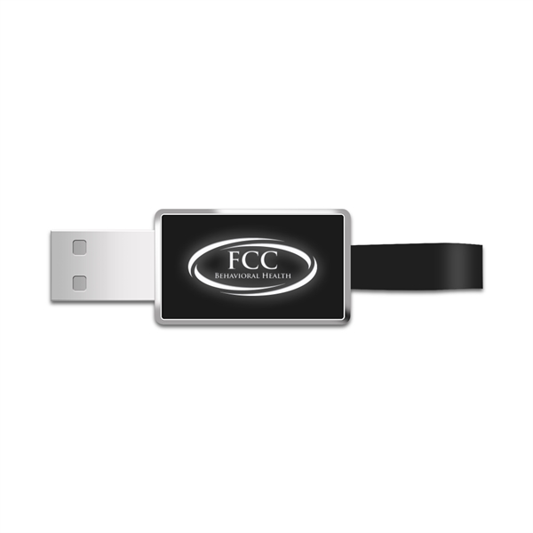 Ashburn Light-Up USB with Silicone Loop is modern with sleek design... from ASI 90154 Sunjoy Group Inc