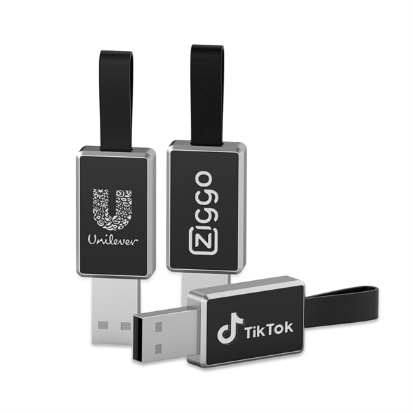 Ashburn Light-Up USB with Silicone Loop is modern with sleek design... from ASI 90154 Sunjoy Group Inc