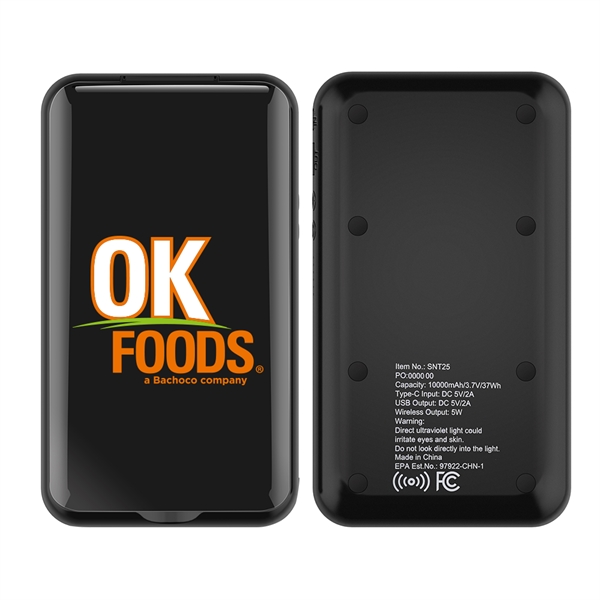 Qi wireless charging, UV sterilizing, and USB charging, this 10,000mAh power... from ASI 90154 Sunjoy Group Inc