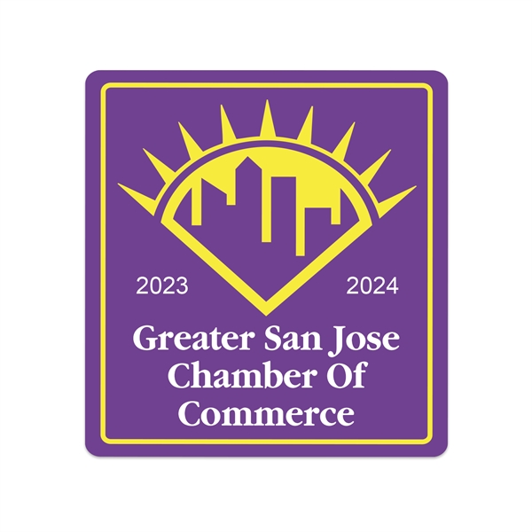 Double face window decal with static cling vinyl die cut custom... from ASI 56950 Gill Studios Inc / Gill-Line®