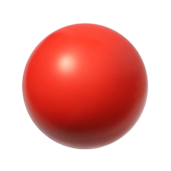 Colorful Round Stress Reliever Ball with 1c1p sticker imprint... from ASI 37218 Athena Promo (tm)