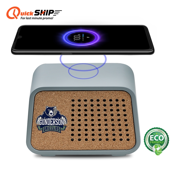Cab Eco Friendly 2-in-1 Cork Wireless Charger and Cement Bluetooth Speaker... from ASI 90154 Sunjoy Group Inc