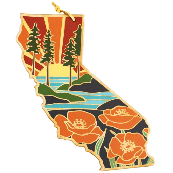 Celebrate life in The Golden State with the Our State Shaped... from ASI 91565 Totally Bamboo