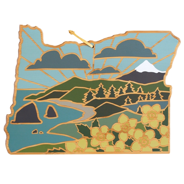 Celebrate life in The Golden State with the Our State Shaped... from ASI 91565 Totally Bamboo
