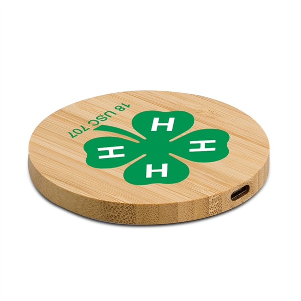 Bamboo Eco-Friendly Wireless Charger provides four charging modes (15W / 10W... from ASI 90154 Sunjoy Group Inc