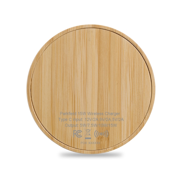 Bamboo Eco-Friendly Wireless Charger provides four charging modes (15W / 10W... from ASI 90154 Sunjoy Group Inc