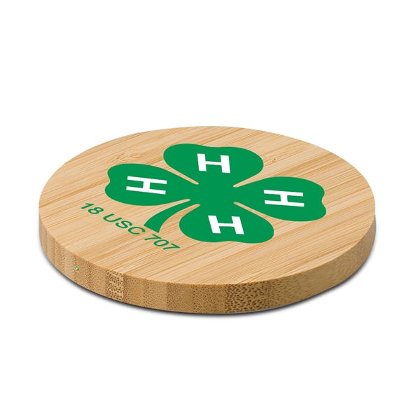 Bamboo Eco-Friendly Wireless Charger provides four charging modes (15W / 10W... from ASI 90154 Sunjoy Group Inc