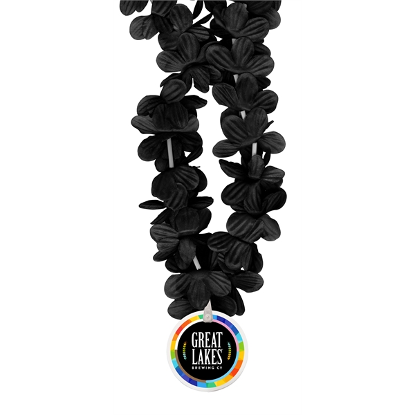 36" lei strand made of silk flowers with a 2.5" white... from ASI 62677 iline PROMO (The Innovative Line) / iline PROMO (The Innovative Line)