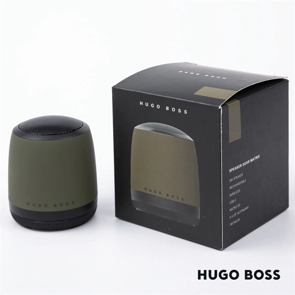 Ultralight and hyperfunctional, the loudspeaker from the Hugo Boss Gear Matrix... from ASI 84592 St Regis Group