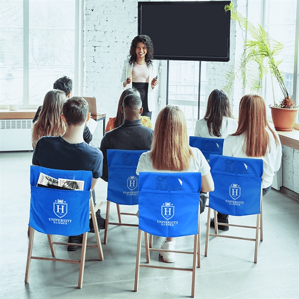 17.7"W x 16.1"H Dye Sub Pocket Chair Back Cover... from ASI 36558 Aprons, Etc.