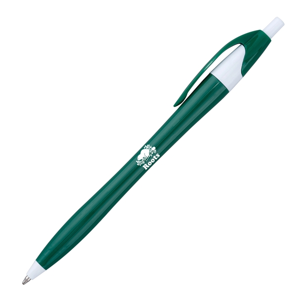 Solid colored plastic ballpoint pen with click action.... from ASI 68190 Lungsal / Lungsal